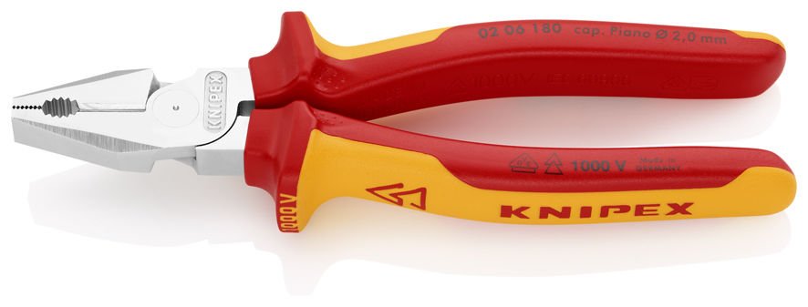 KNIPEX 02 06 180 AĞIR HİZMET VDE KOMBİNE PENSE