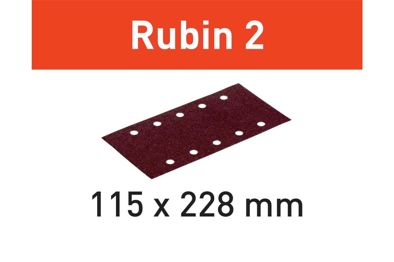 Zımparalama çizikleri STF 115X228 P40 RU2/50 Rubin 2
