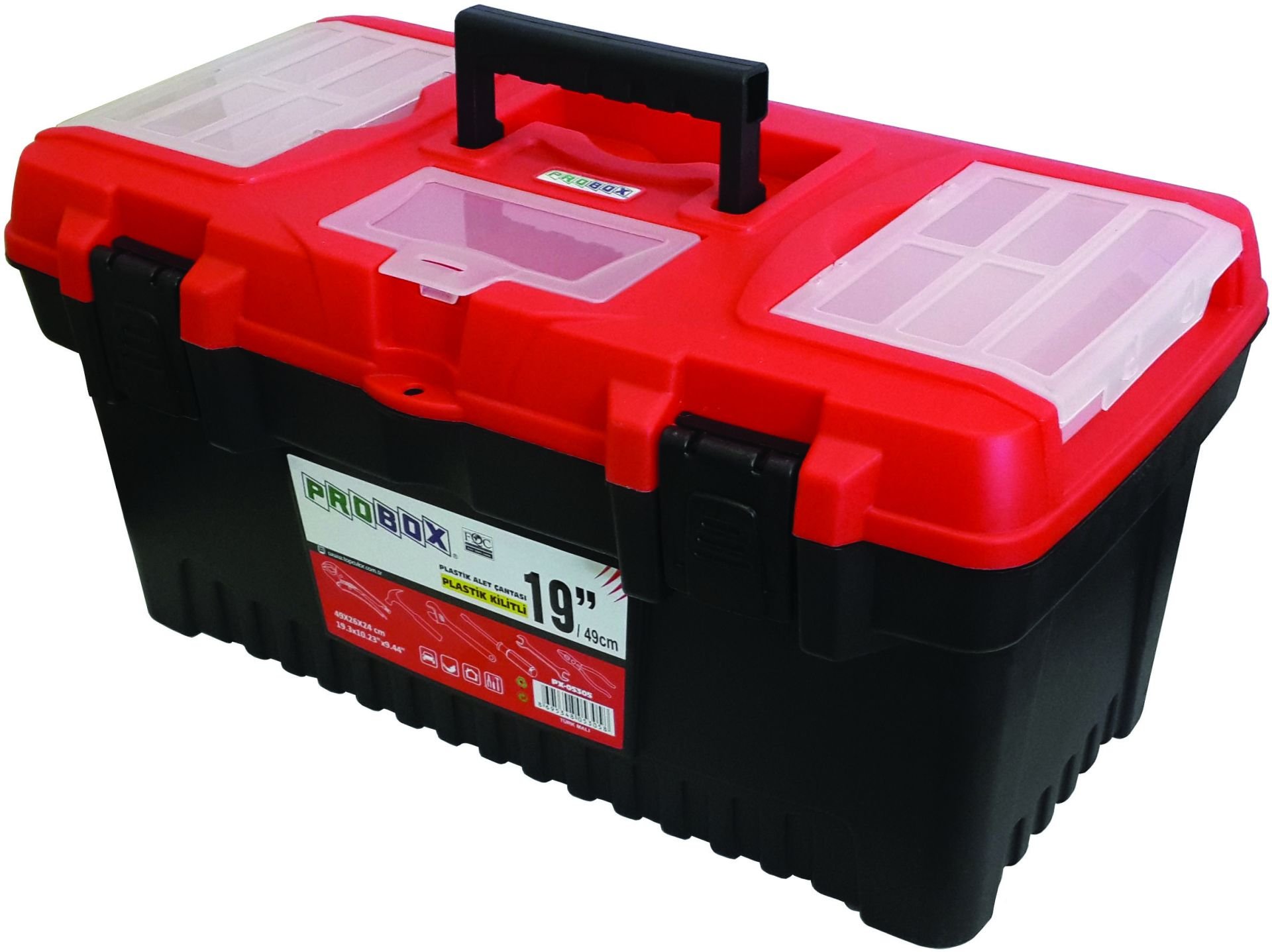 PROBOX PX05307 - 22'' PLASTİK KİLİTLİ TAKIM ÇANTASI