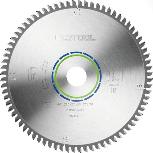 Daire testere bıçağı HW 230x2,5x30 TF76 ALUMINIUM/PLASTICS