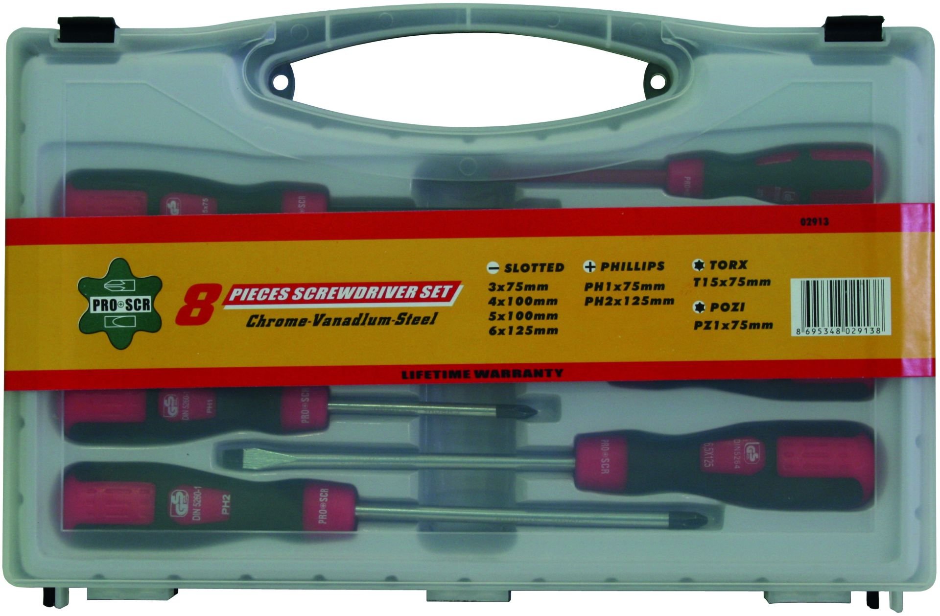 PROSCR SCR02913 - 8'Lİ TORNAVİDA SETİ