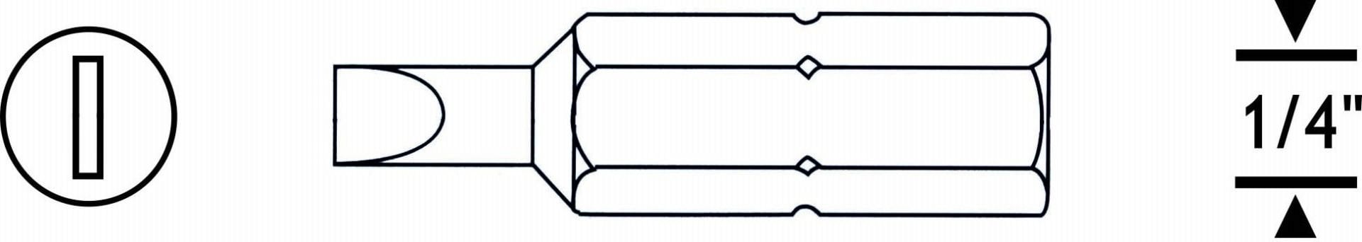 PROSCR SCR03109 - SL5.5-25MM DÜZ BİTS UÇ