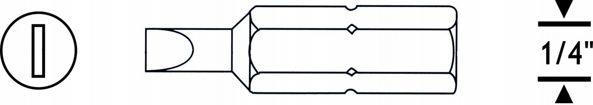 PROSCR SCR03111 - SL6-25MM DÜZ BİTS UÇ