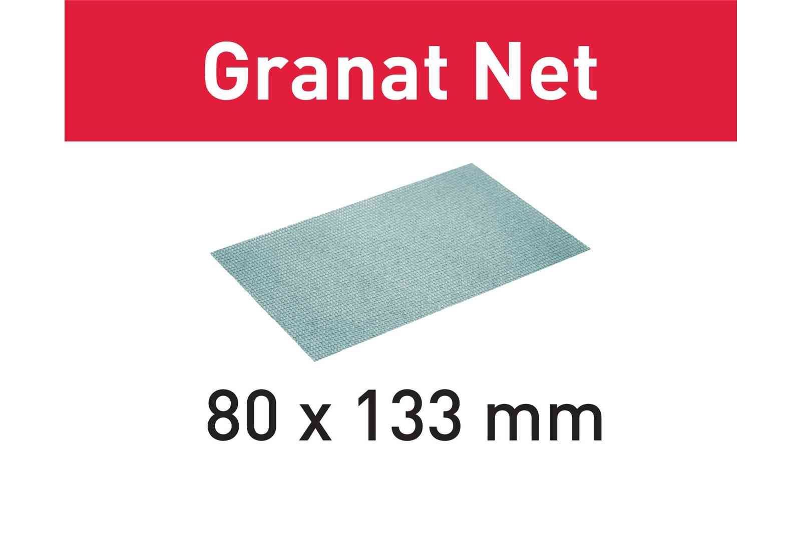 Fileli zımparalama malzemesi STF 80x133 P320 GR NET/50 Granat Net