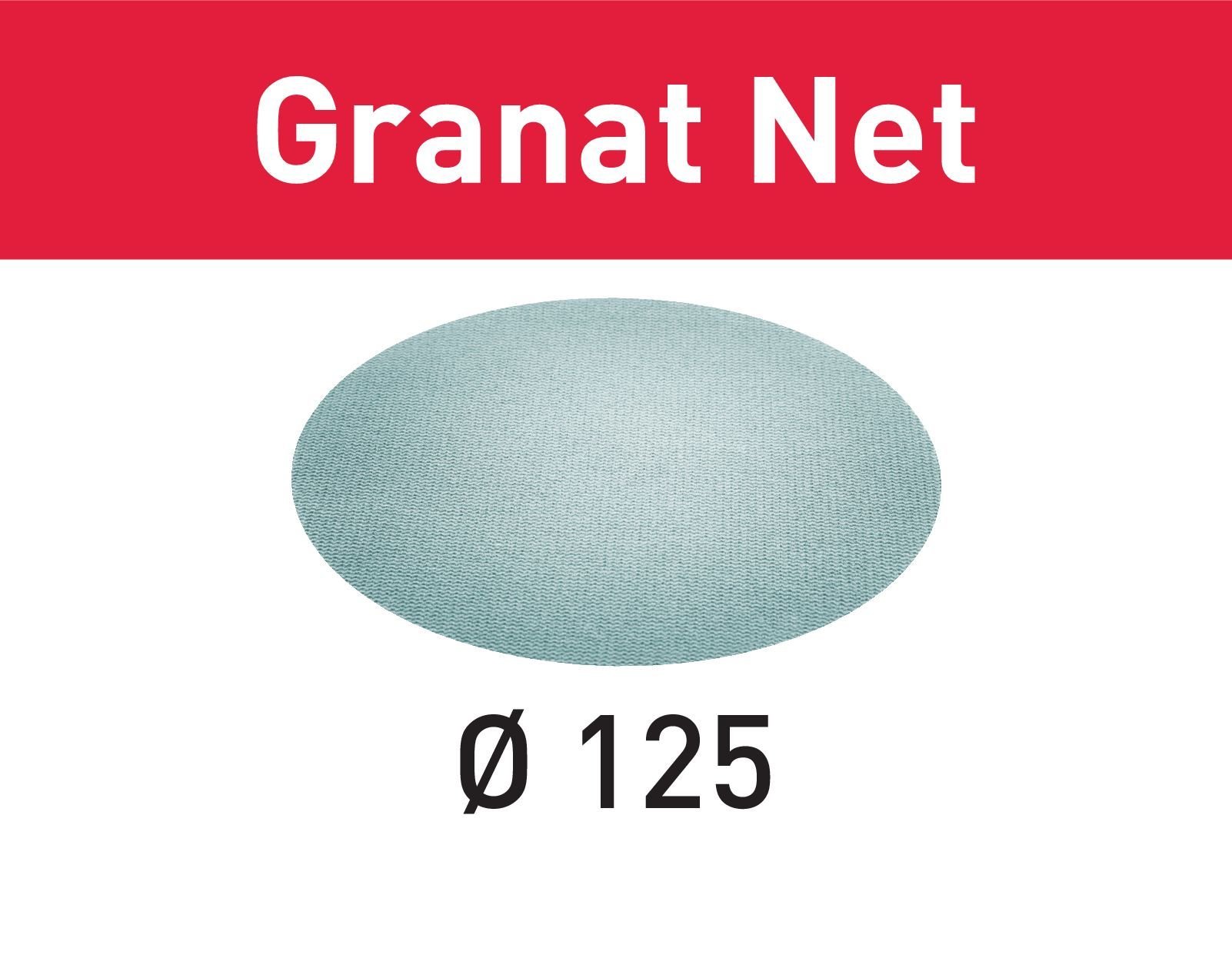 Fileli zımparalama malzemesi STF D125 P180 GR NET/50 Granat Net