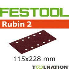 Zımparalama çizikleri STF 115X228 P80 RU2/50 Rubin 2