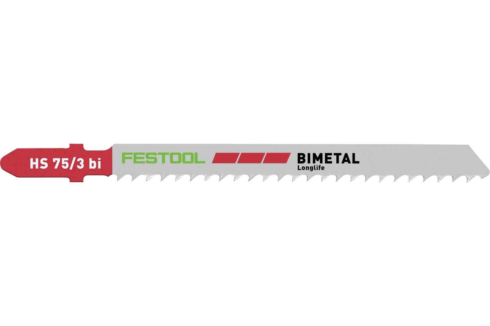 Dekupaj testere bıçağı HS 75/3 BI/5 PLASTICS SOLID MATERIAL