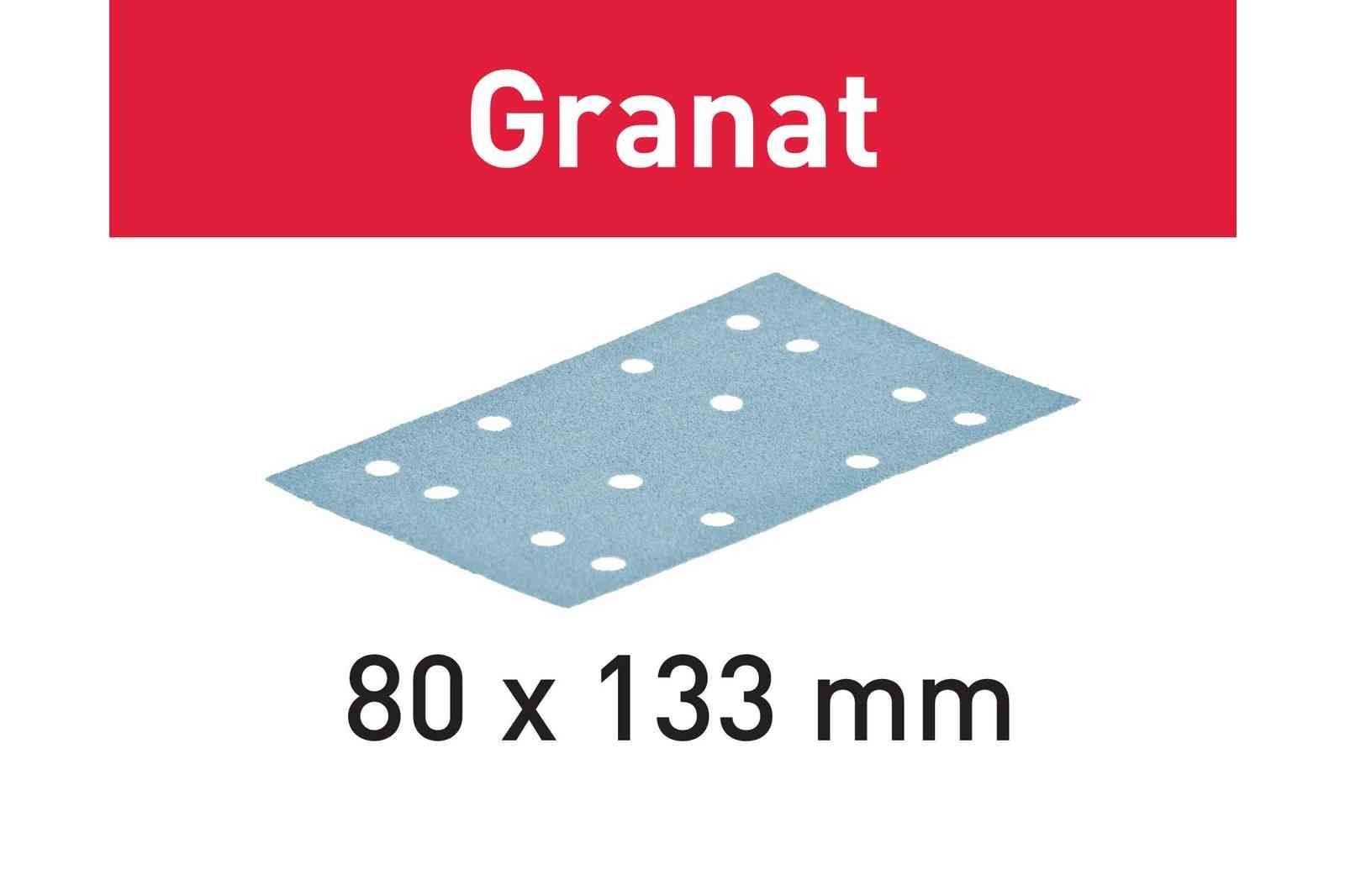 Zımparalama çizikleri STF 80x133 P80 GR/10 Granat