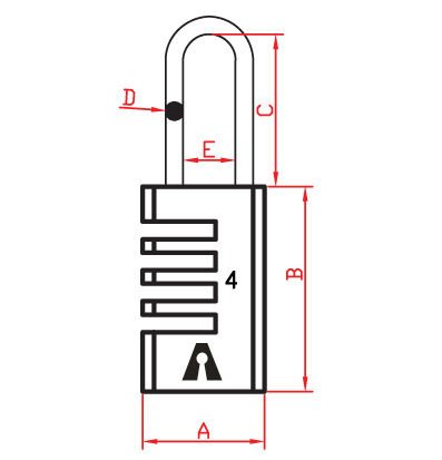 DURAKILIT DK111 4 SIFRELI PIRINC ASMA KİLİT
