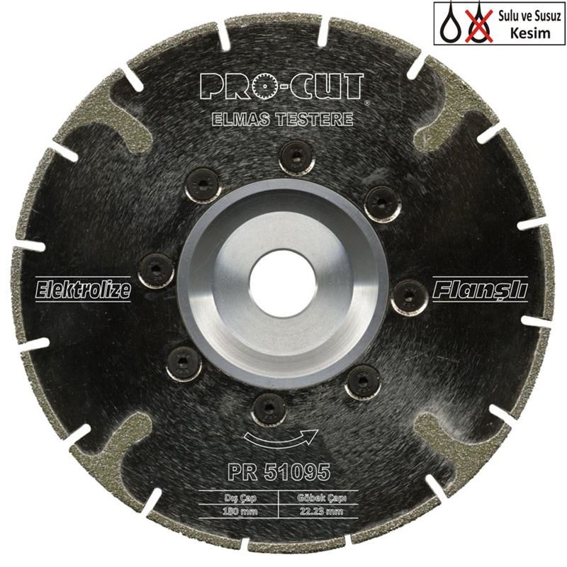 PRO-CUT 51095 180 ECF FLANŞLI ELMAS TESTERE