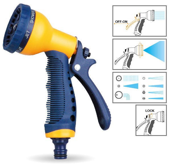 DAYE DY 2077 7 FONKSİYONLU SPREY TABNACASI