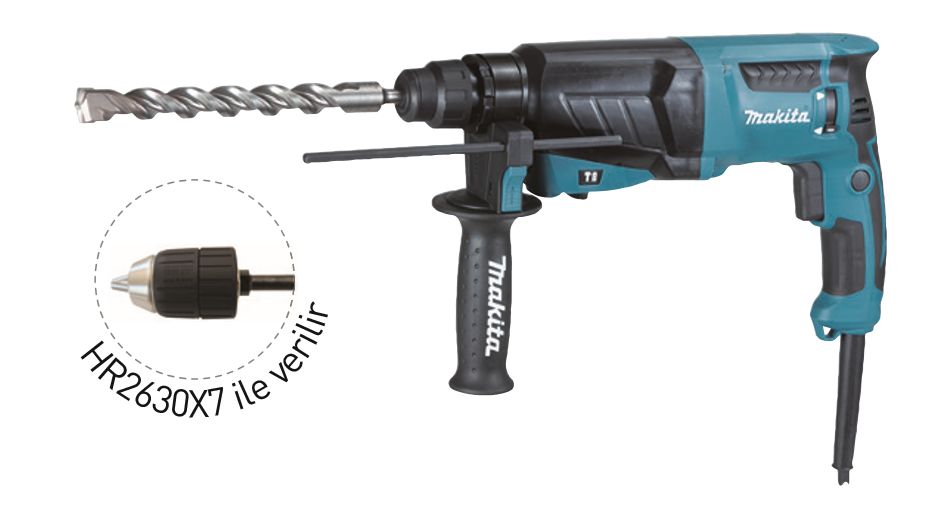 MAKITA HR2630X7 ELEKTROPNÖMATİK DELİCİ KIRICI 26 MM