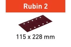 Zımparalama çizikleri STF 115X228 P40 RU2/50 Rubin 2