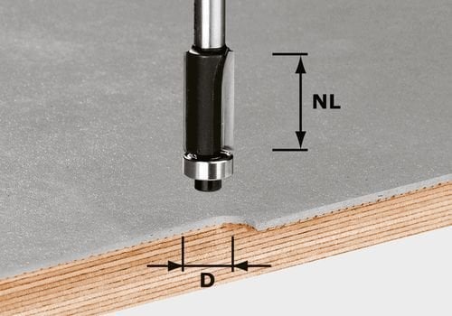 Aynı hizada frezeleme freze bıçağı HW S8 D12,7/NL25