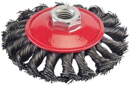 GRİ BURMA TELLİ DAİRE FIRÇA 100xM14