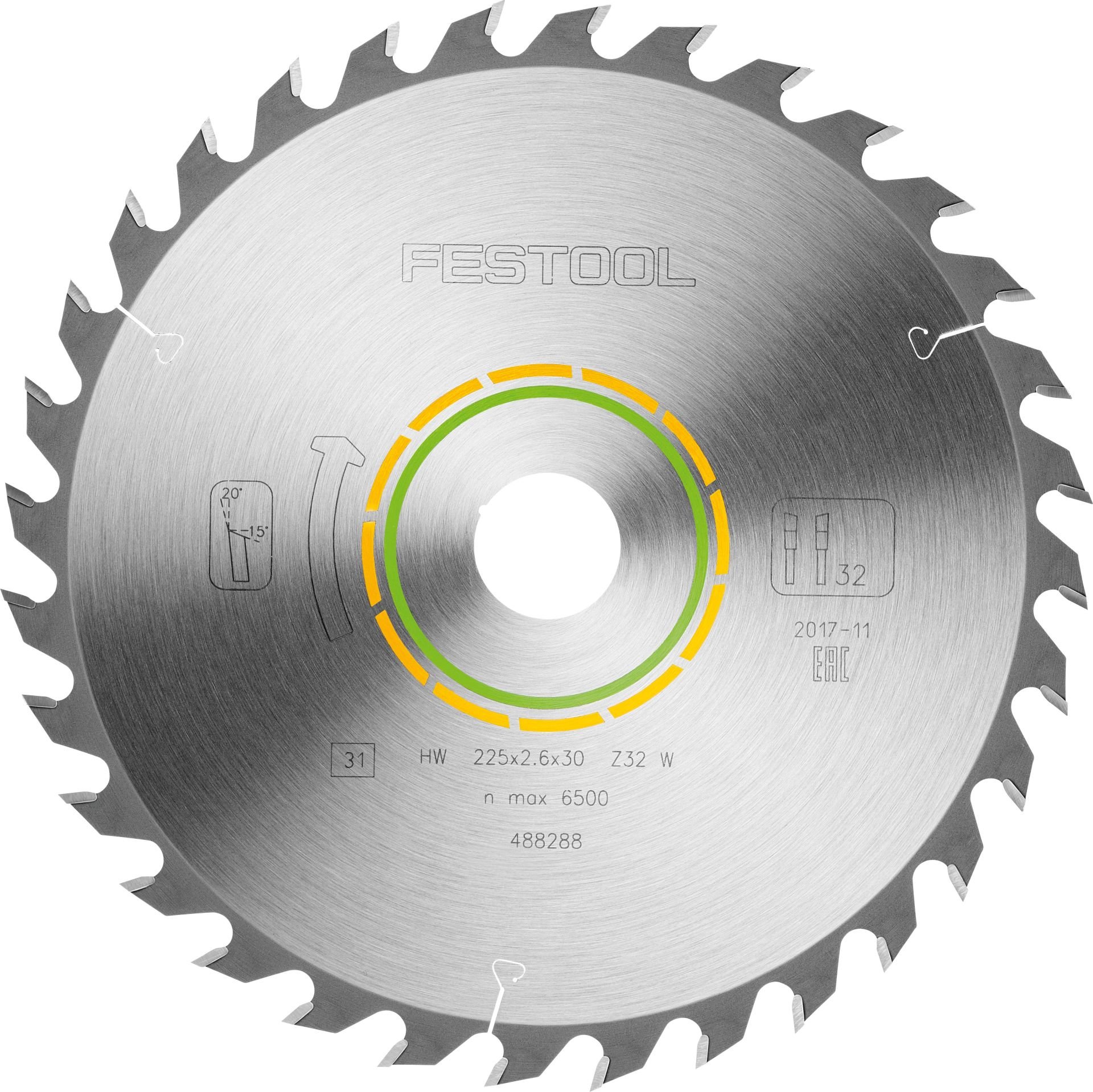 Daire testere bıçağı HW 225x2,6x30 W32 WOOD UNIVERSAL