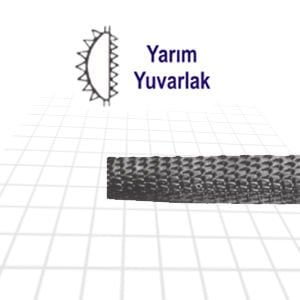 THREE FILES EĞYYI6 İNCE YARIM YUVARLAK EĞE