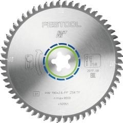 Daire testere bıçağı HW 190x2,6 FF TF58 ALUMINIUM/PLASTICS