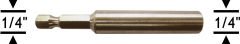 PROSCR SCR03001 - 1/4''x60MMx1/4'' BİTS UÇ ADAPTÖRÜ