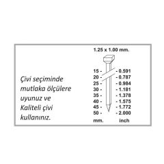 GISON GPF18/50 HAVALI ÇİVİ TABANCASI
