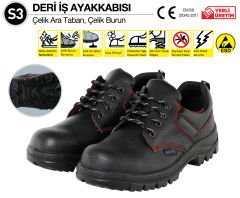 414 - (40 Numara) S3 DERİ İŞ AYAKKABISI