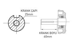 KAMA BY REIS KDK178F DİZEL MOTOR