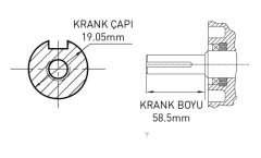 KAMA BY REİS KDK178FTE MARŞLI DİZEL  MOTOR