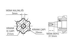 KAMA BY REIS KDK178FH DİZEL MOTOR