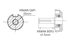 KAMA BY REIS KDK186FA DİZEL MOTOR