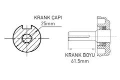 KAMA BY REIS KDK186FAE MARŞLI DİZEL MOTOR