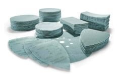 Fileli zımparalama malzemesi STF D125 P320 GR NET/50 Granat Net