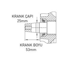 KAMA BY REİS KDK186FAYE MARŞLI DİZEL MOTOR