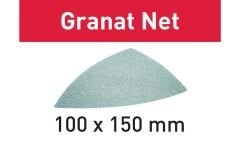 Fileli zımparalama malzemesi STF DELTA P80 GR NET/50 Granat Net