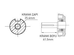 KAMA BY REIS KDK195FE MARŞLI DİZEL MOTOR