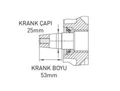 KAMA BY REIS KDK195FYE MARŞLI DİZEL MOTOR