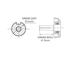 KAMA BY REIS KDK1100FE MARŞLI DİZEL MOTOR