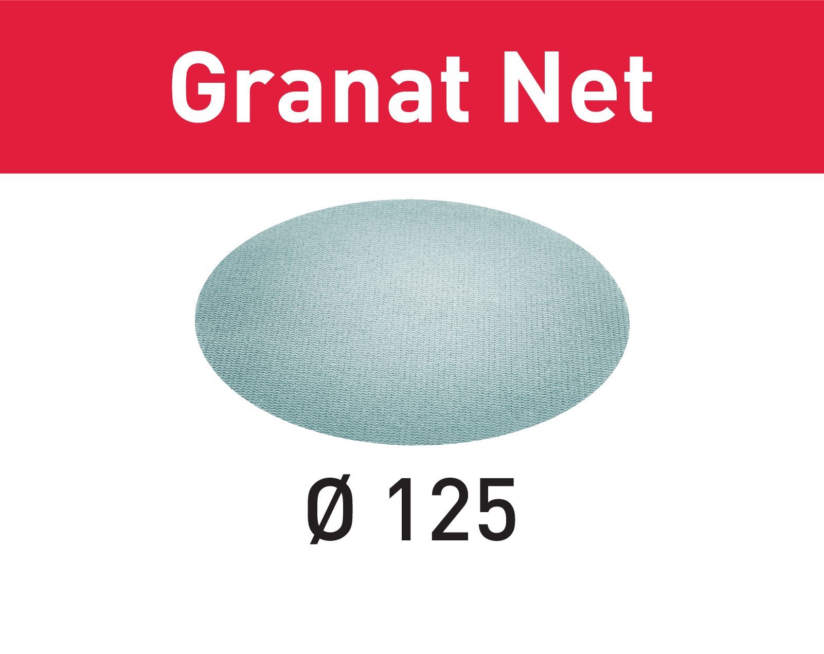 Fileli zımparalama malzemesi STF D125 P180 GR NET/50 Granat Net