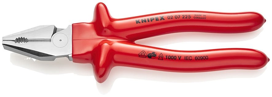 KNIPEX 02 07 225 AĞIR HİZMET VDE KOMBİNE PENSE