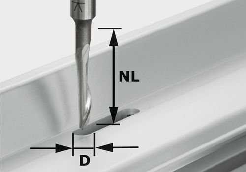 Alüminyum freze HS S8 D5/NL23