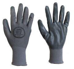 MAXSAFETY NIT-001G NITRILE COATED GLOVES (GRAY)