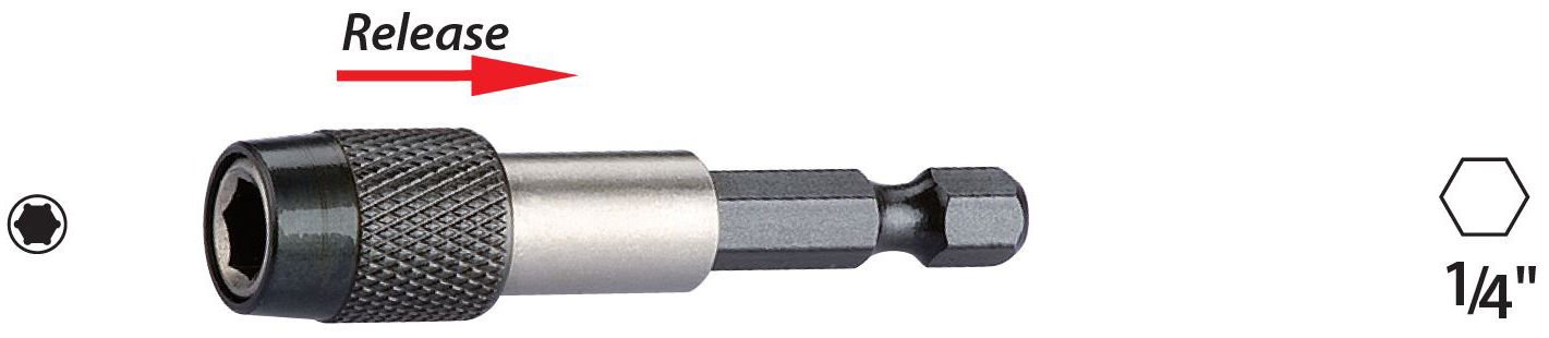 PROSCR SCR16305 - 1/4'' x 60MM HIZLI BİTS TUTUCU