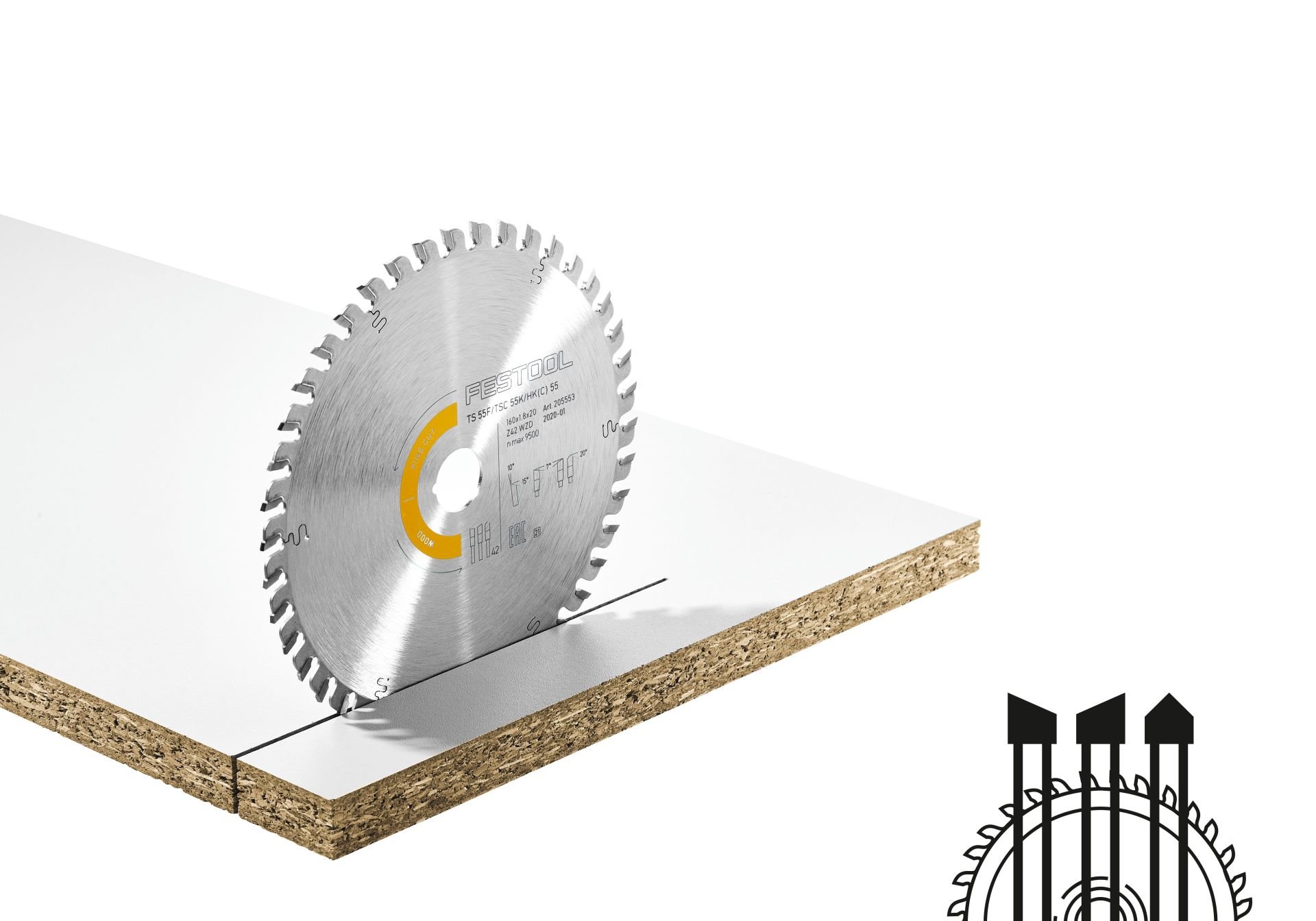 Daire testere bıçağı HW 160x1,8x20 WD42 WOOD FINE CUT