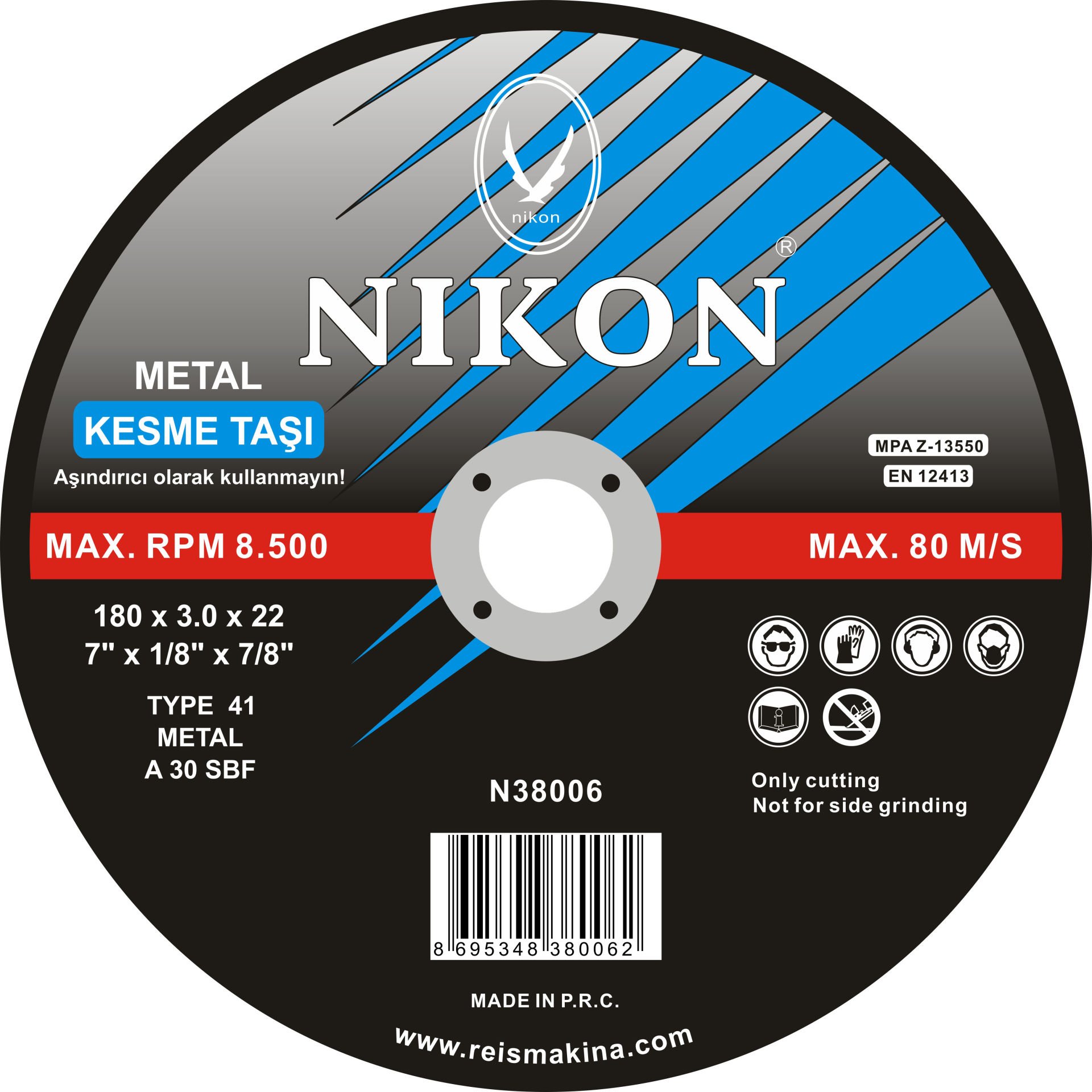 NIKON N38011 METAL FLEX KESME TAŞI