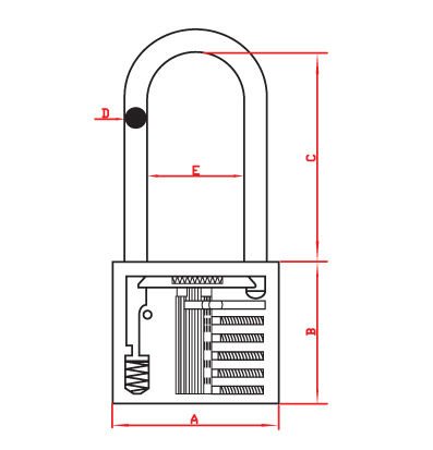 DURAKİLİT DK-2650L PİRİNÇ ASMA KİLİT