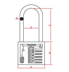 DURAKİLİT DK-2650L PİRİNÇ ASMA KİLİT
