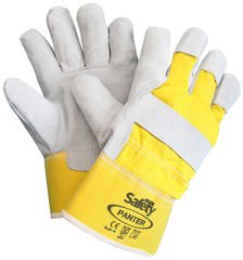 MAXSAFETY PANTER LEATHER PALM GLOVES (YELLOW)