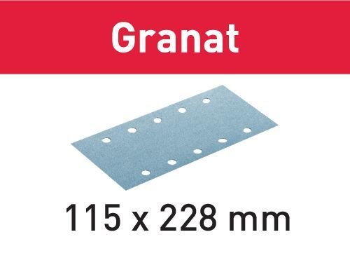Zımparalama çizikleri STF 115X228 P120 GR/100 Granat
